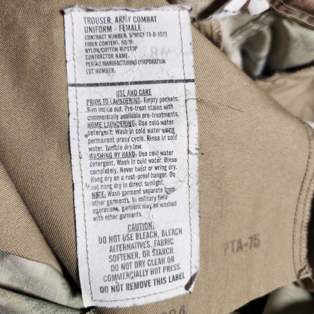 Army Combat Uniform Trousers Mens MultiCam Cargo Pants NSN 31-LONG - Picture 9 of 13
